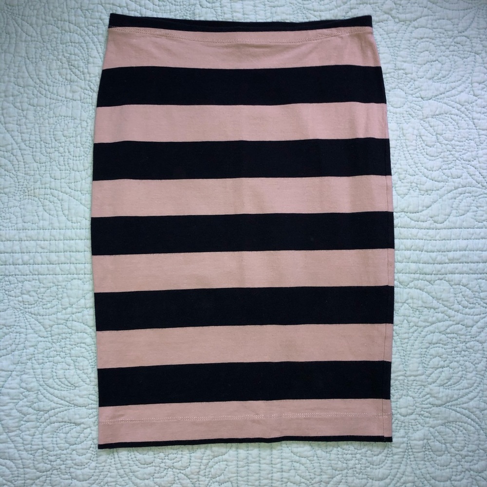 Striped Bodycon Skirt